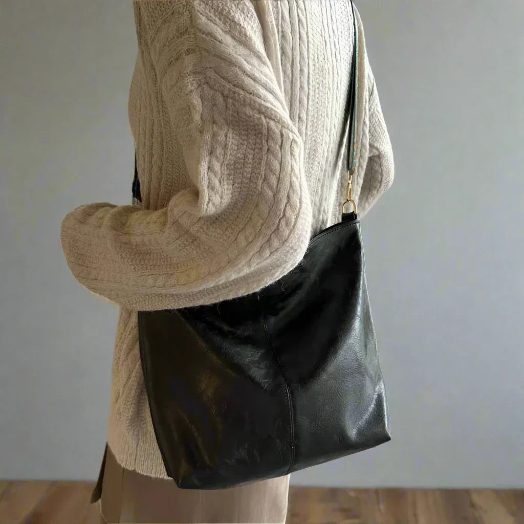 Vintage Leder Umhängetasche für Frauen - Kelsey - Image 5