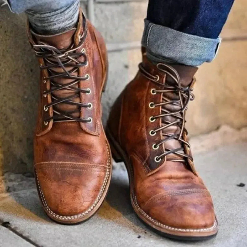 Vintage Lederstiefel für Herren - Image 2