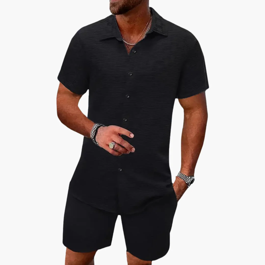 Vintage Polo-Shorts-Set für Herren - Sommerliches Outfit - Image 4