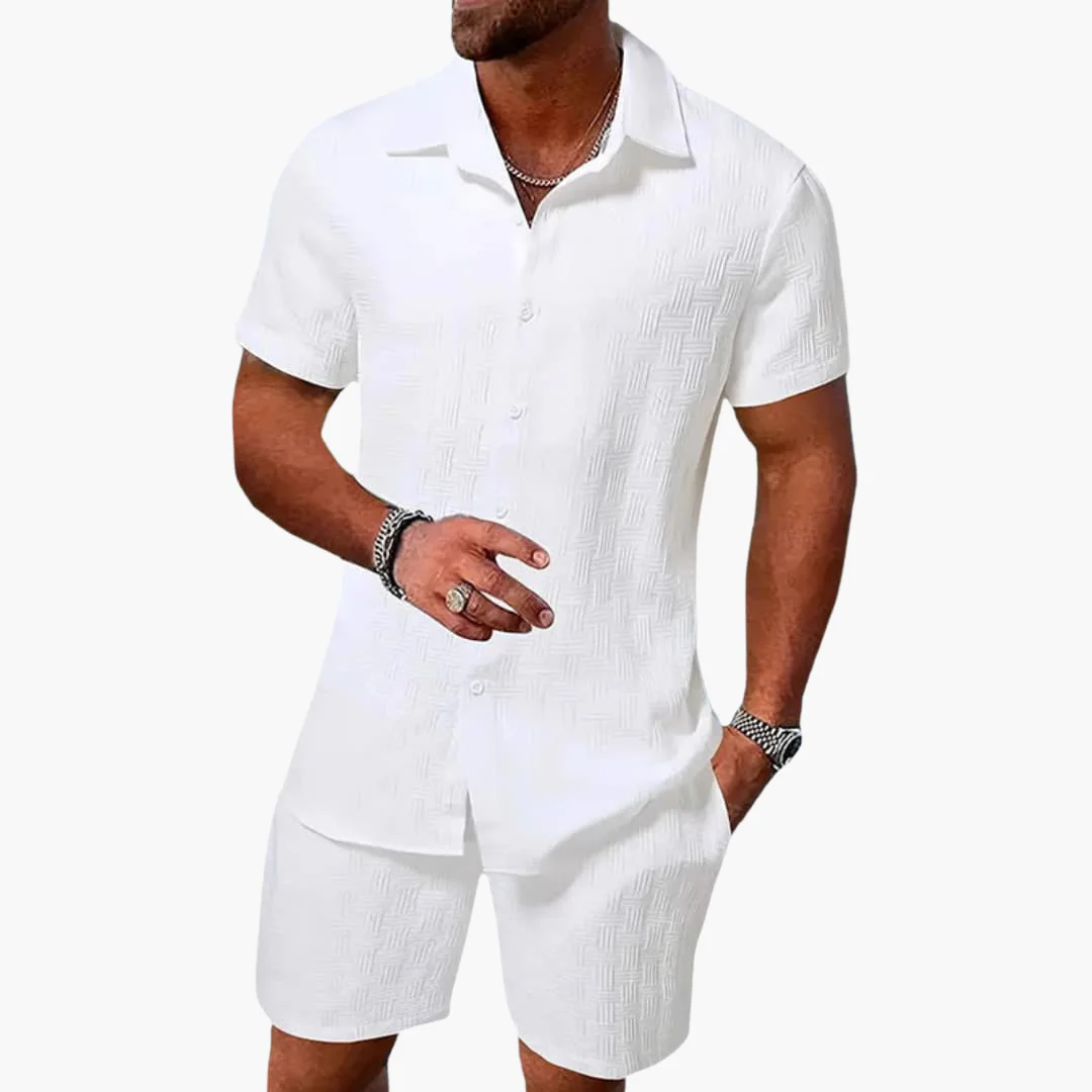 Vintage Polo-Shorts-Set für Herren - Sommerliches Outfit - Image 6