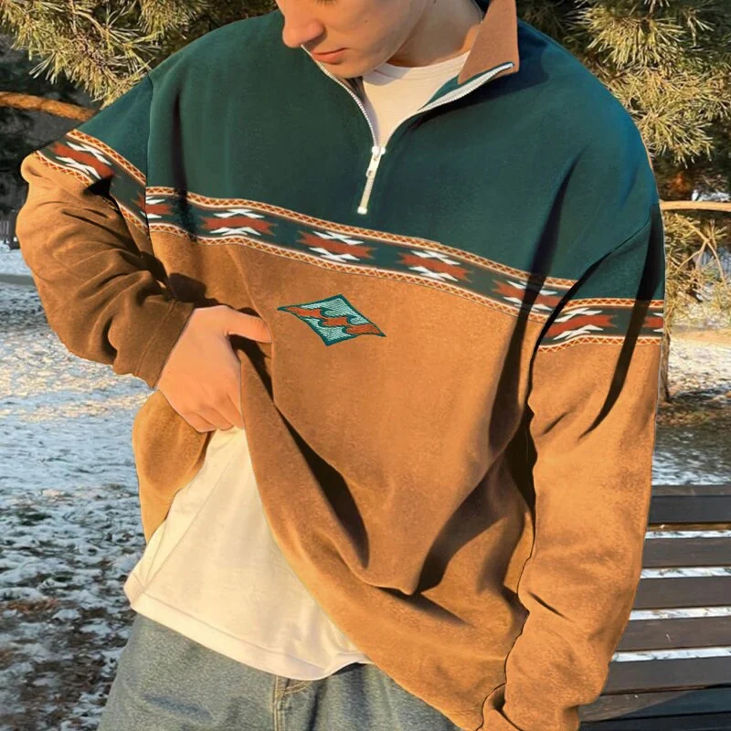 Vintage-Pullover für Herren | Bedrucken - Image 3