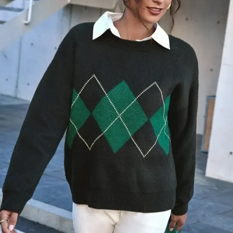 Vintage-Pullover in Übergröß für Damen | Strick - Image 7