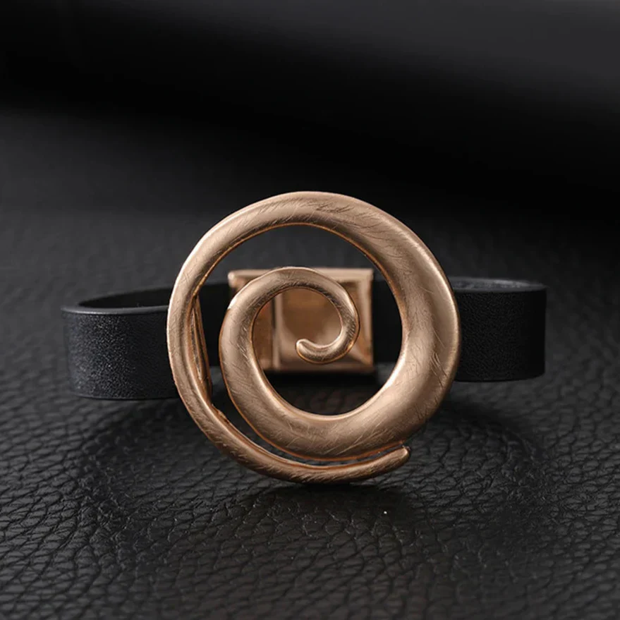 Vintage Retro Damen Armreif mit Magnetverschluss Gold - Image 8
