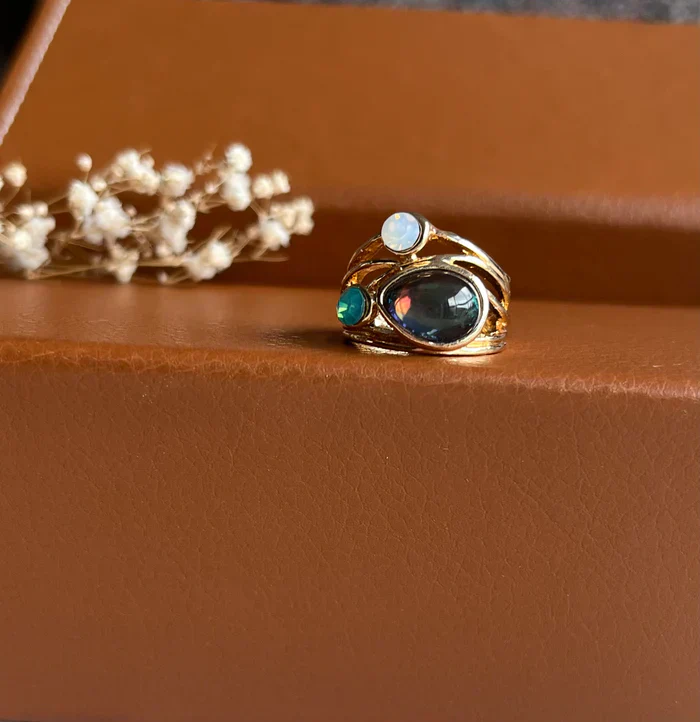 Vintage-Ring mit blauer Mondstein - Image 2