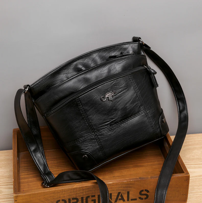 Vintage-Schultertasche für Damen, praktisch aus PU, für den Alltag - Image 6