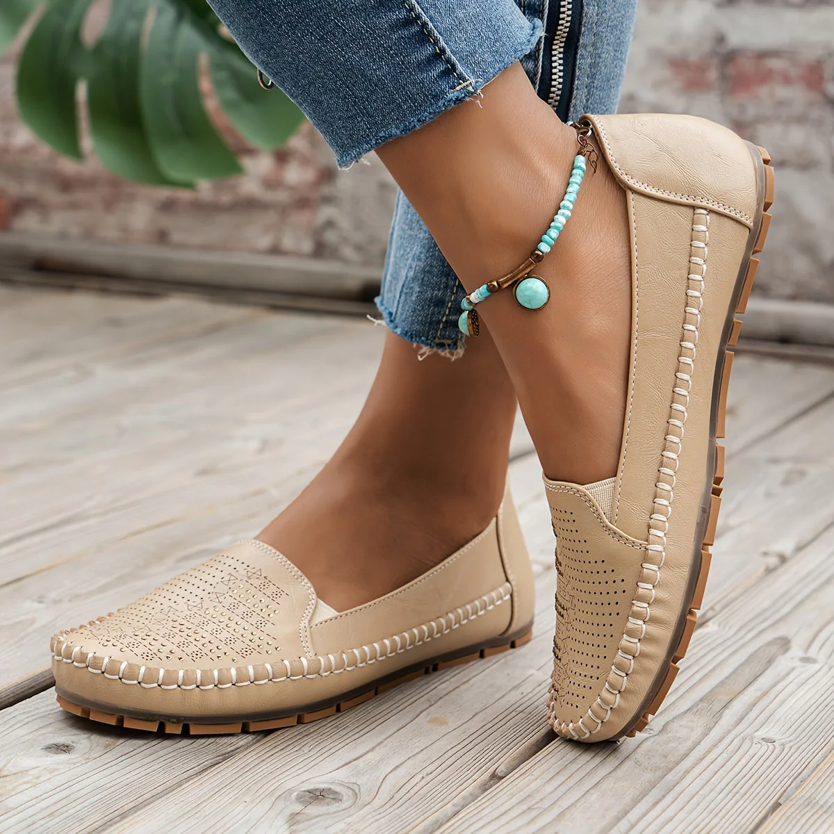 Vintellea™ – Elegante Damen Loafer mit Retro Perforation - Image 3