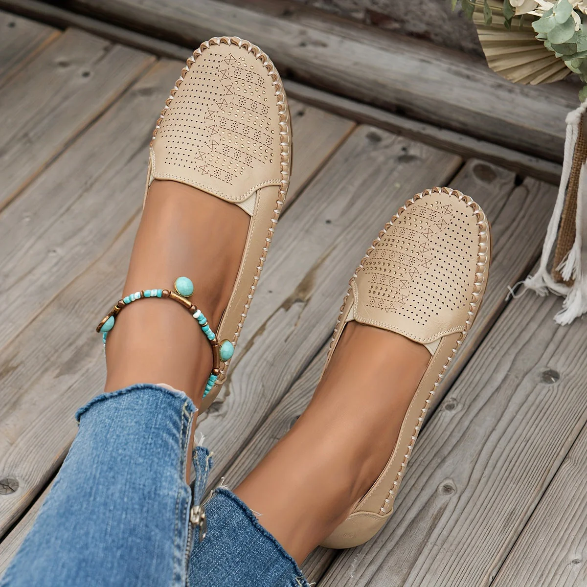 Vintellea™ – Elegante Damen Loafer mit Retro Perforation - Image 5