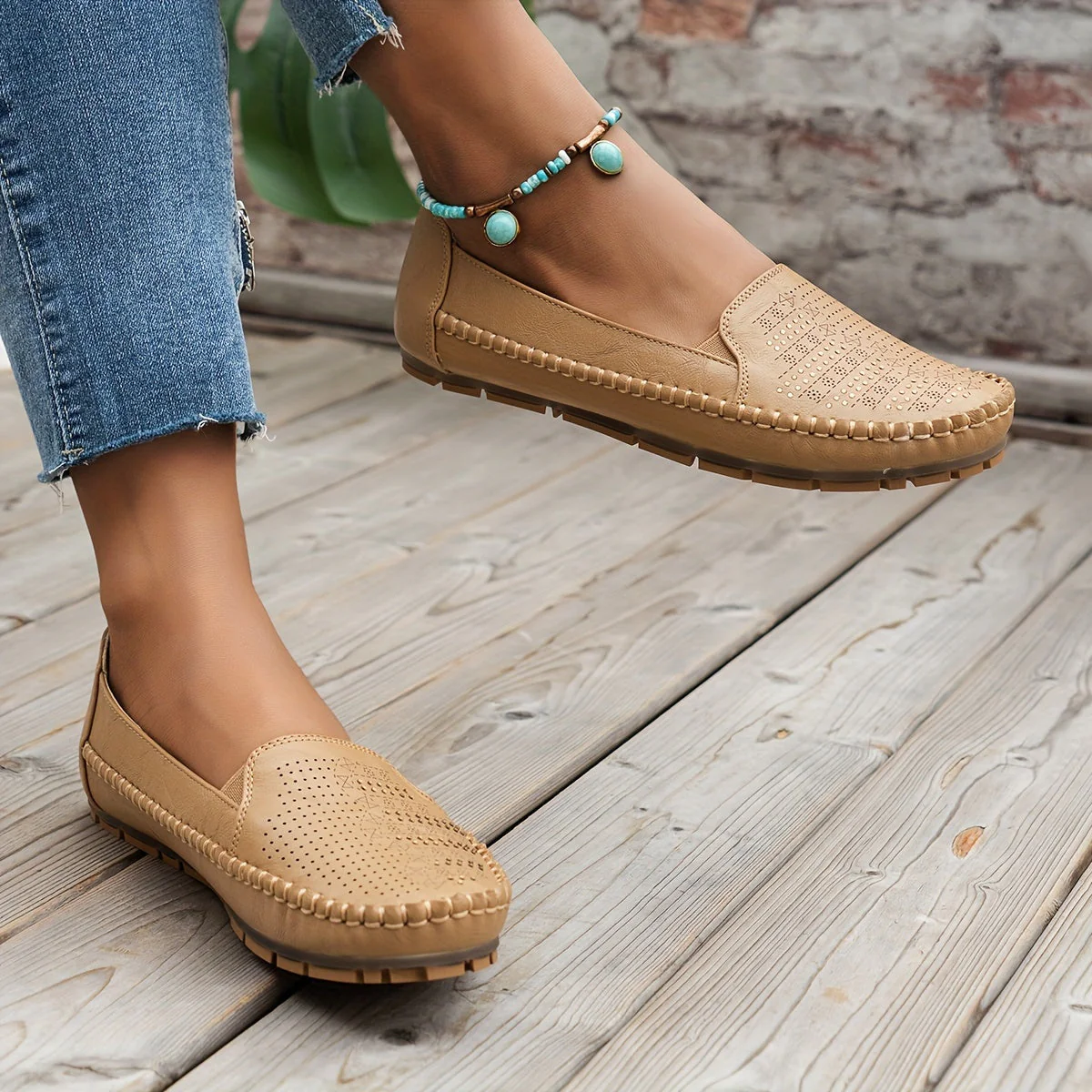 Vintellea™ – Elegante Damen Loafer mit Retro Perforation - Image 7