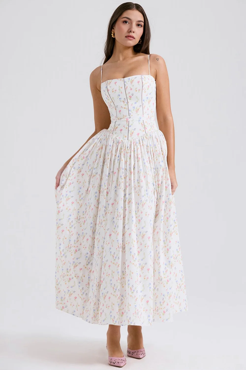 VIOLETTA - Posy Midi Kleid - Image 2