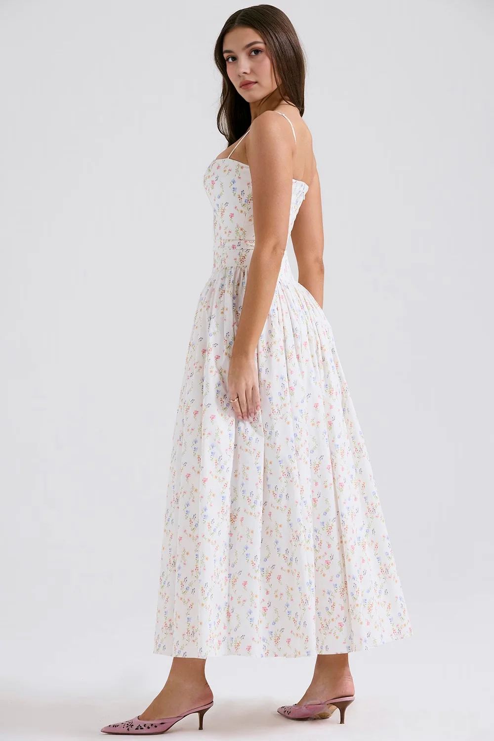 VIOLETTA - Posy Midi Kleid - Image 3