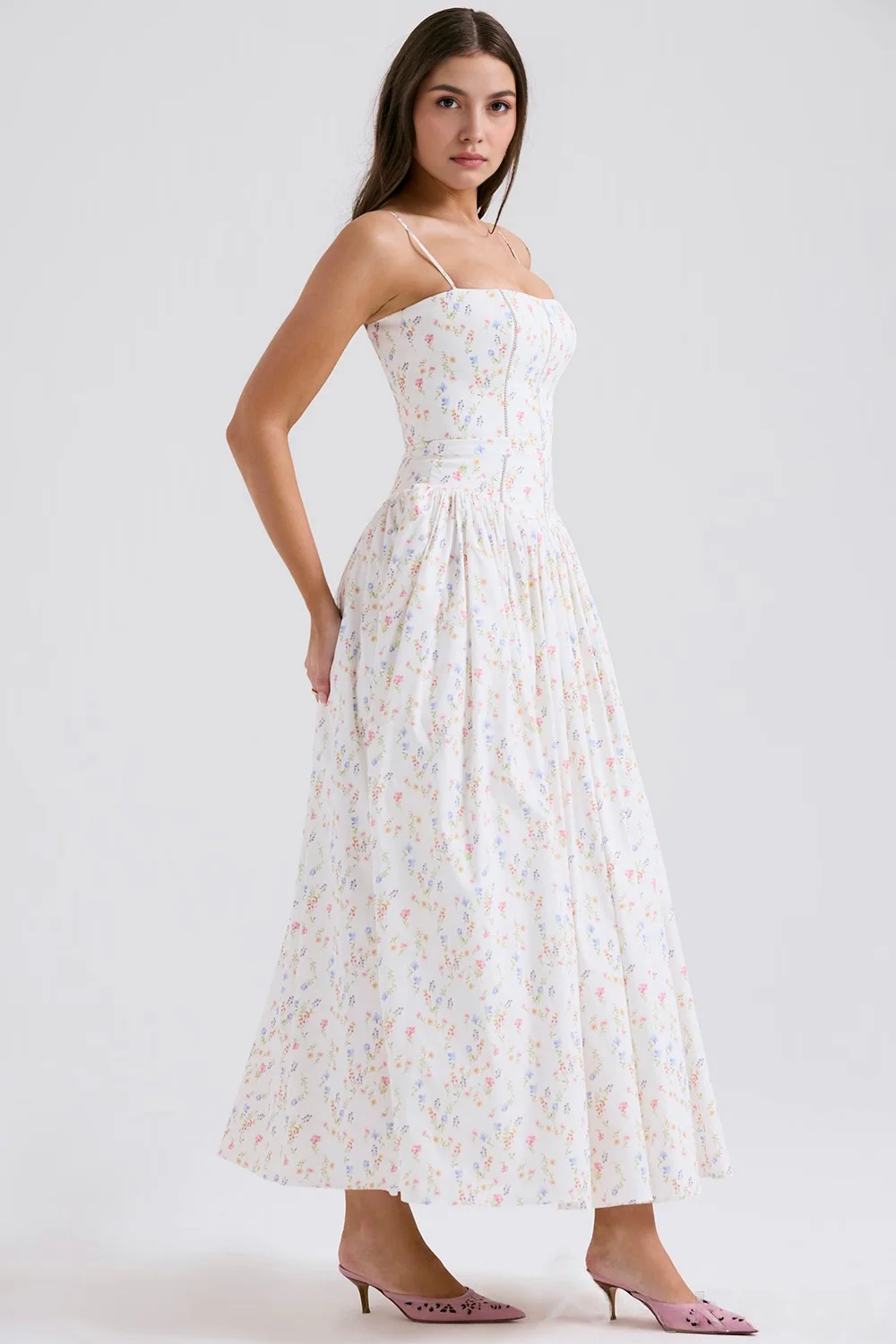 VIOLETTA - Posy Midi Kleid - Image 4