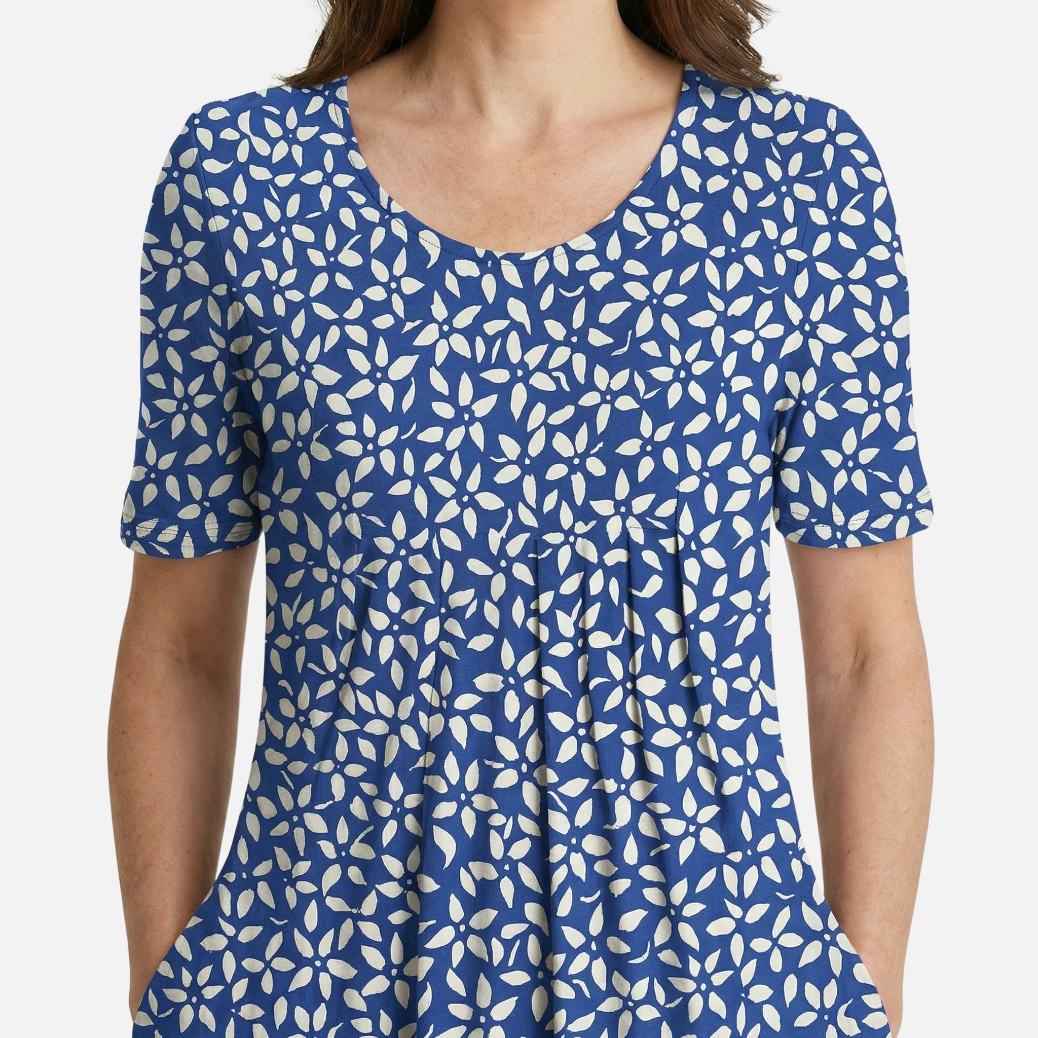 Käthe | Damen Viskose Midikleid Bindegürtel – Viskose Midi Tailliert Gürtel - Image 10