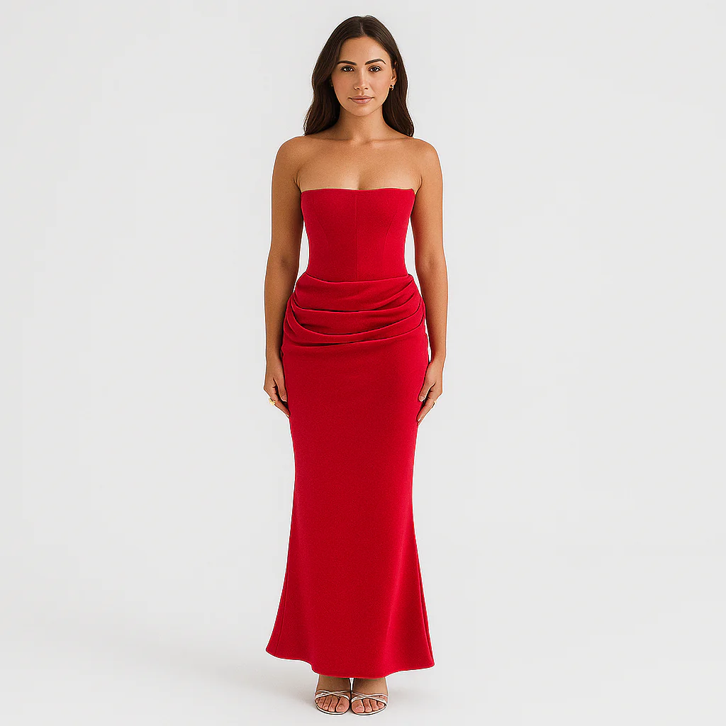 Vivienne – Elegantes Retro-Trägerloses Partykleid - Image 2
