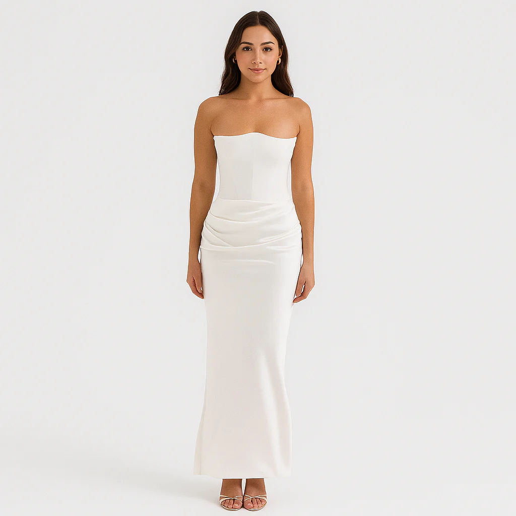 Vivienne – Elegantes Retro-Trägerloses Partykleid - Image 3
