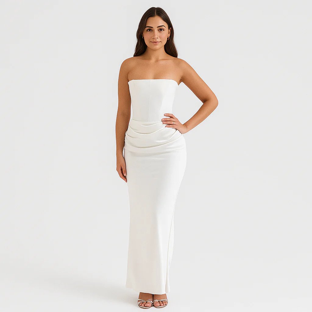 Vivienne – Elegantes Retro-Trägerloses Partykleid - Image 4