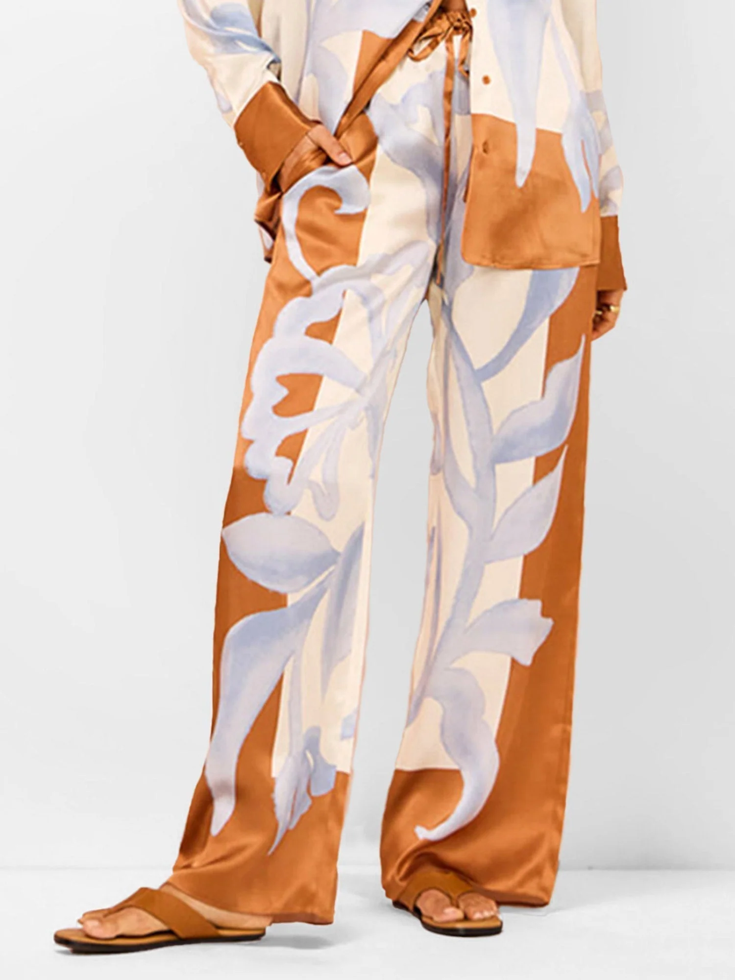 Vollständiges Golden Leaf – Oversized-Hemd und passende Hose - Image 3