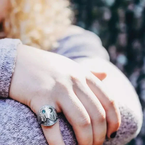 Waldblauer Mond Ring - Image 3