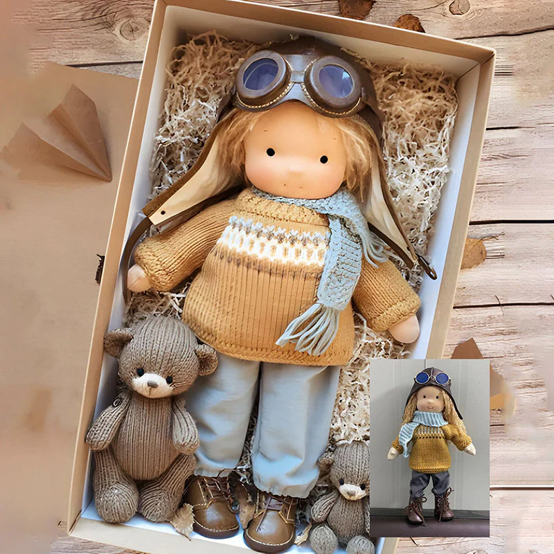 Waldora | Hochwertige, handgefertigte Waldorfpuppe für kreatives Lernen und Spielen - Image 16