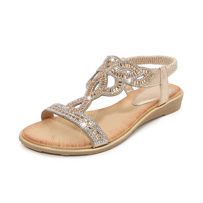 Wally | Handgefertigte goldene Sandale mit bequemer Passform - Image 2