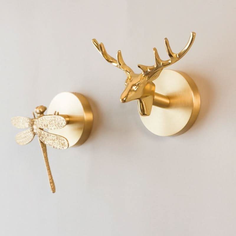 Wandhakenleiste aus Messing mit Tiermotiven und goldenen Akzenten - Image 3