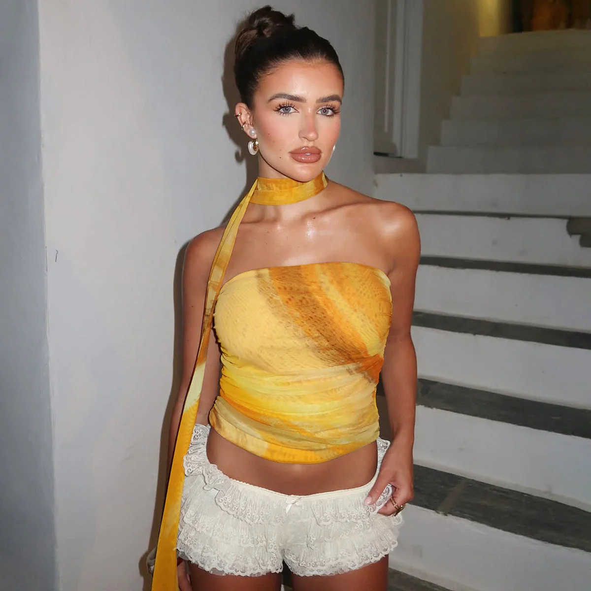Wanya | Bustier-Top Bedruckt Kopftuch - Image 2