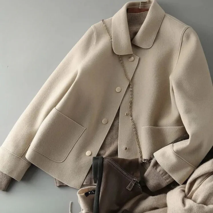 Warme Knopfverschlussjacke für Damen - Image 2