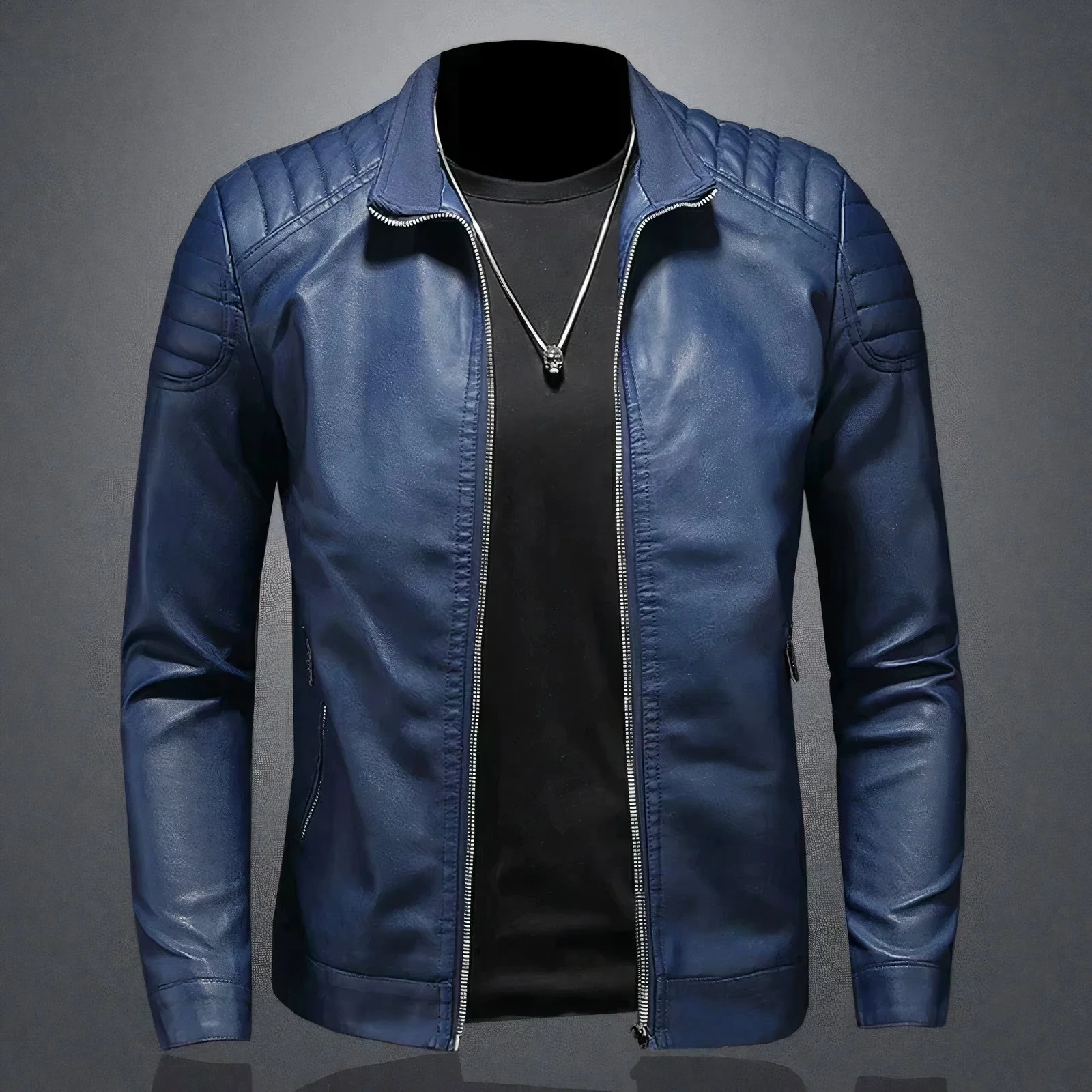 Warme Lederjacke für Männer - Ulrich - Image 2