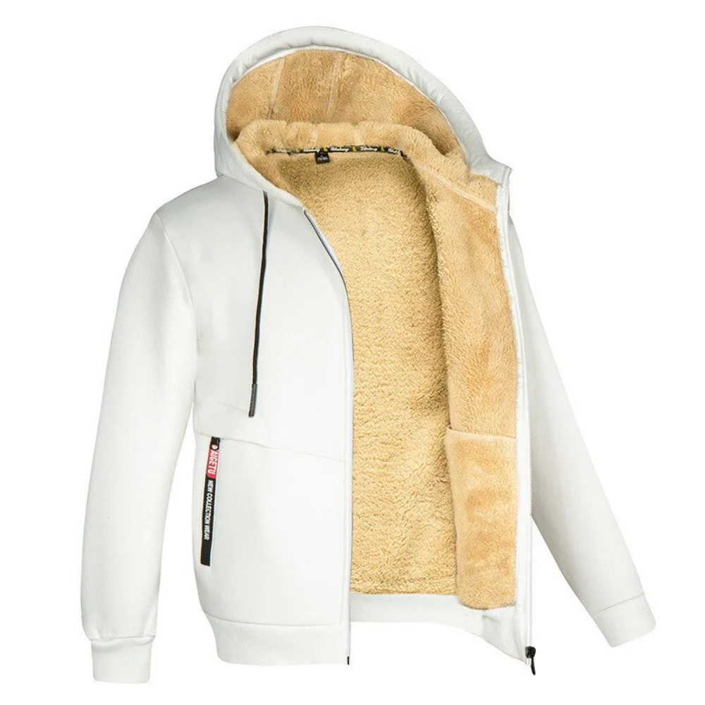 Warme Plüsch-Herren-Kapuzenjacke - Bosse - Image 2