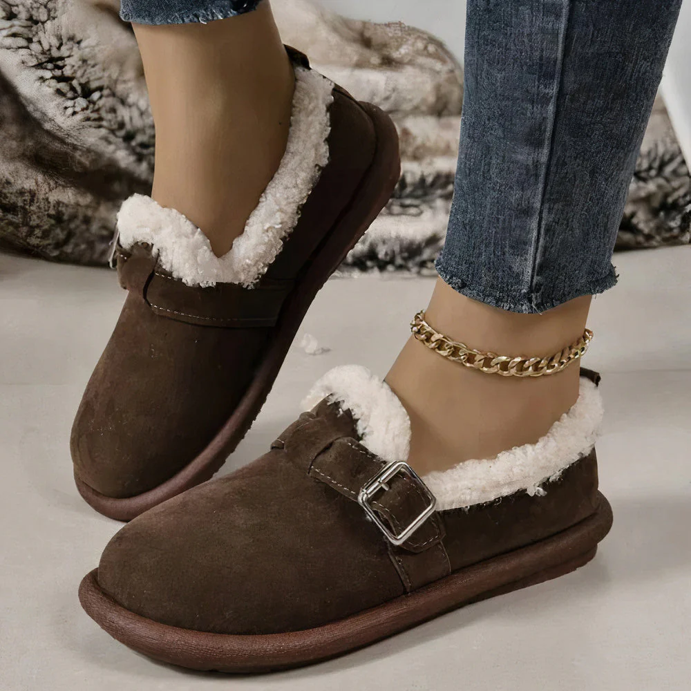 Warme Plüschsandalen für Frauen für den Winter - Arina - Image 3