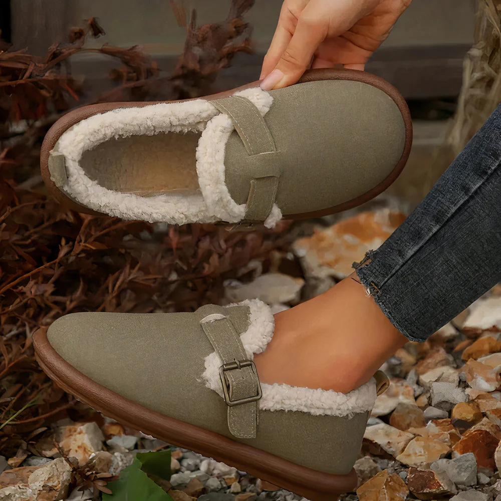 Warme Plüschsandalen für Frauen für den Winter - Arina - Image 4