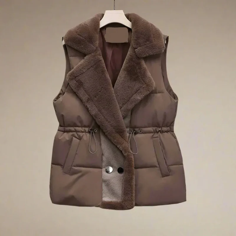 Warme Plüschweste für Damen | Ärmellos - Image 5