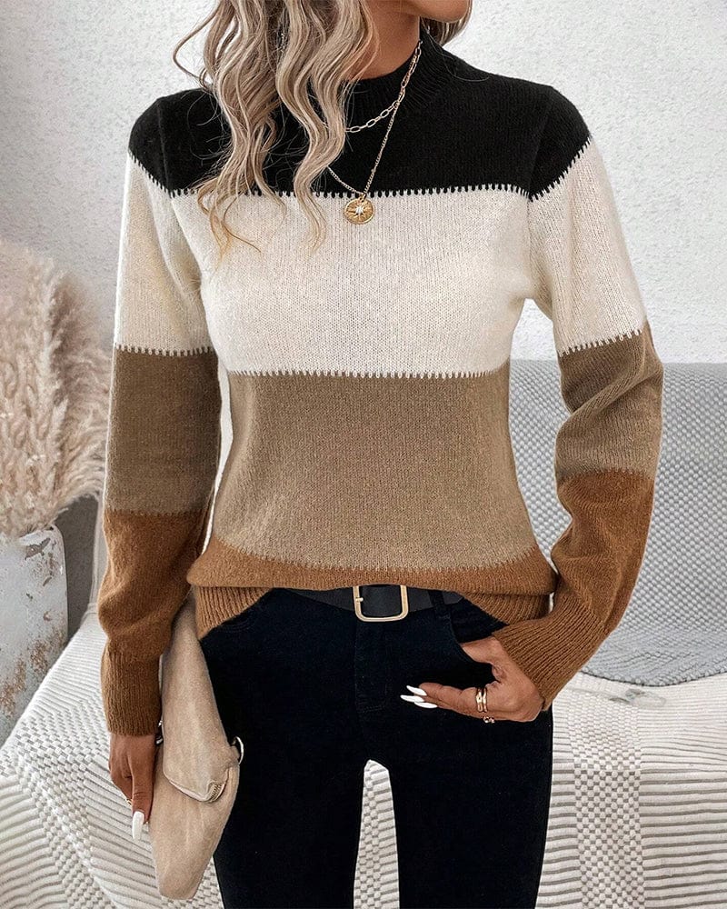 WARME STRICKPULLI MIT FARBBLÖCKEN - Image 3