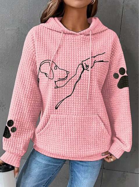 Warmer Damen-Kapunzenpulli | Mit Hunde-Drucken - Image 2