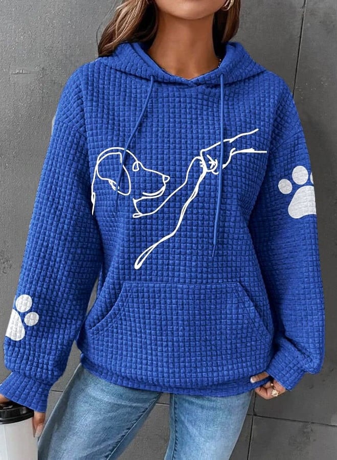 Warmer Damen-Kapunzenpulli | Mit Hunde-Drucken - Image 6
