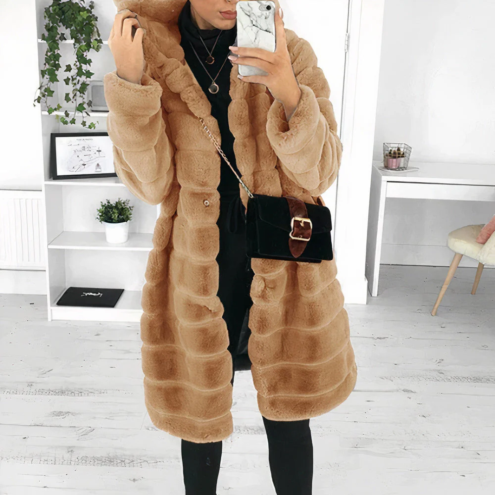 Warmer flauschiger Wintermantel für Frauen - Hiltrud - Image 2