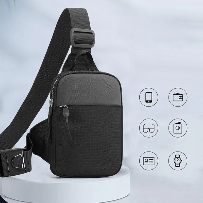 Wasserabweisende Canvas-Umhängetasche – Praktische Crossbody-Tasche für Herren zum Reisen und Wandern, kompakt und mit verstellbarem Tragegurt - Image 7