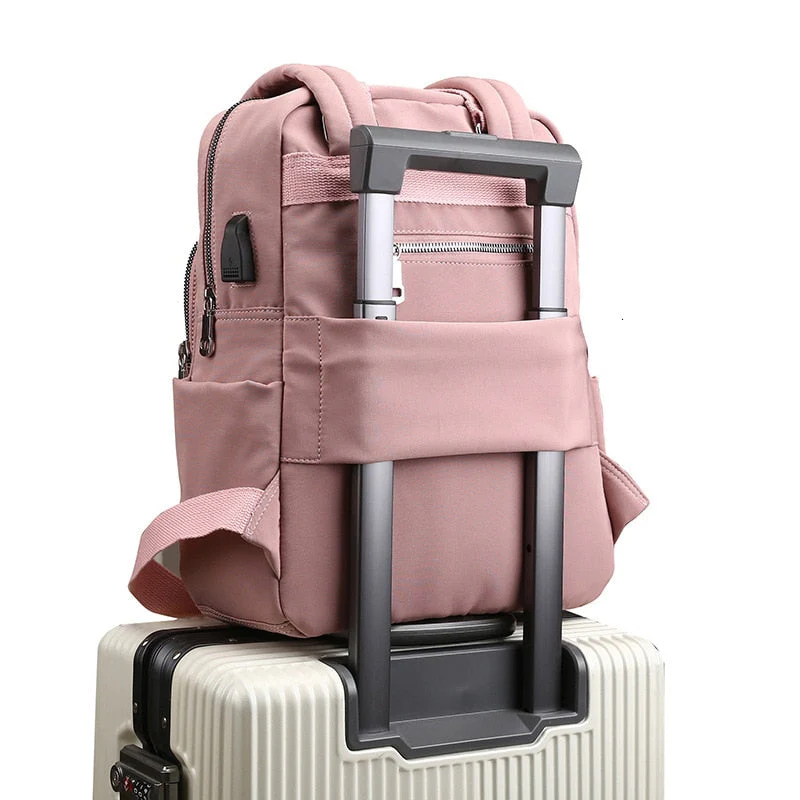 Wasserabweisender Laptop-Rucksack mit USB-Anschluss – multifunktional und geräumig für Damen und Herren - Image 2