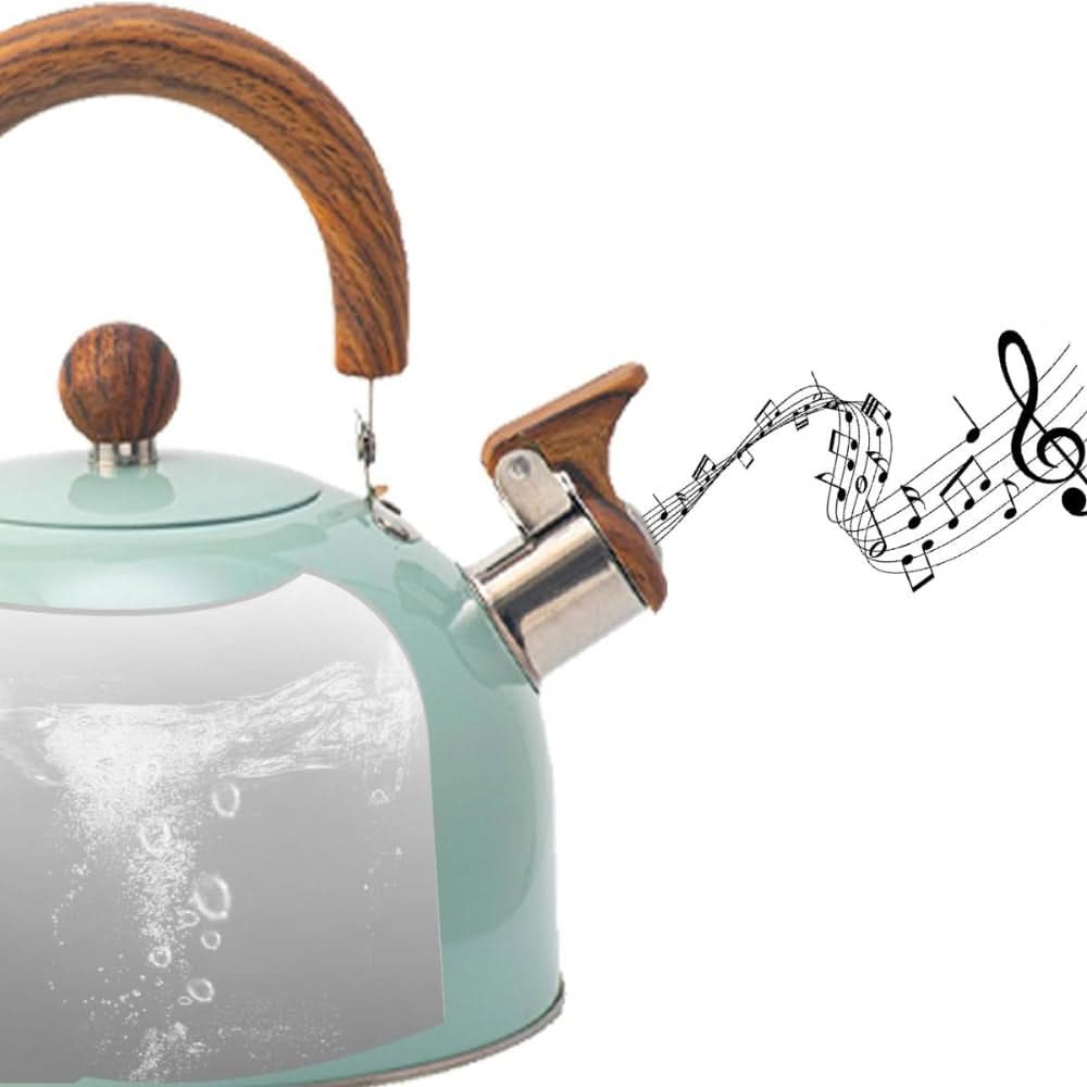 Wasserkocher aus Edelstahl für den Herd – mit Pfeiffunktion und ergonomischem Griff - Image 3