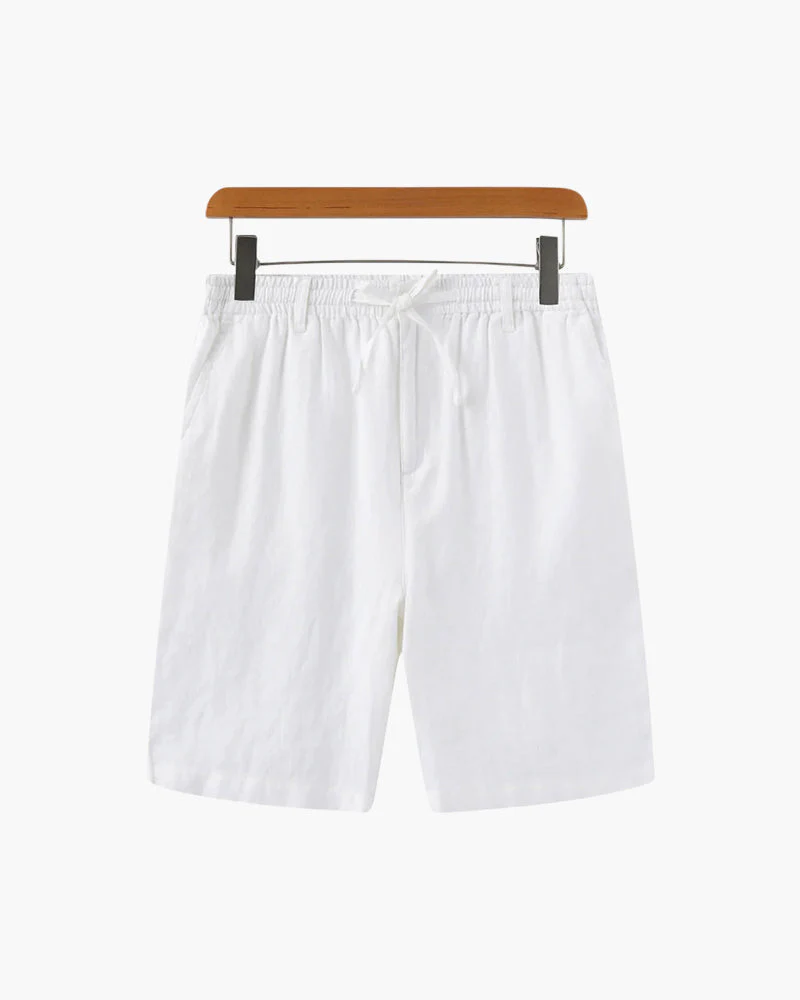 Waylon | Lightweight Herren Sommer Leinen-Shorts mit Kordelzug - Image 12