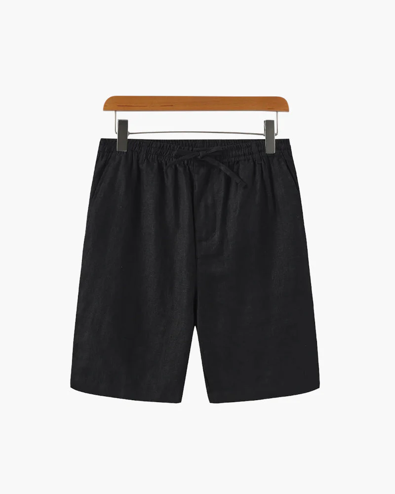 Waylon | Lightweight Herren Sommer Leinen-Shorts mit Kordelzug - Image 13