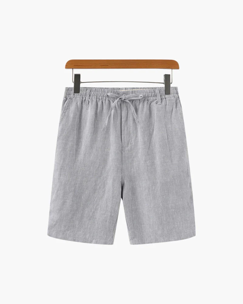 Waylon | Lightweight Herren Sommer Leinen-Shorts mit Kordelzug - Image 14