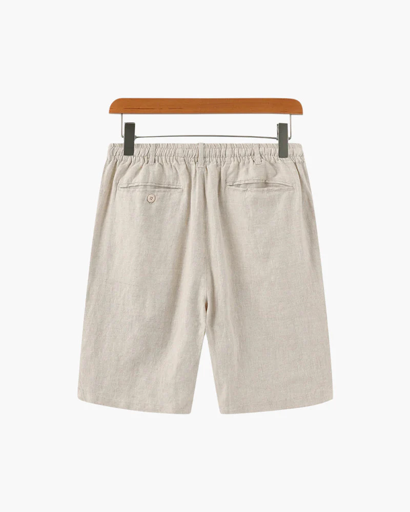 Waylon | Lightweight Herren Sommer Leinen-Shorts mit Kordelzug - Image 8
