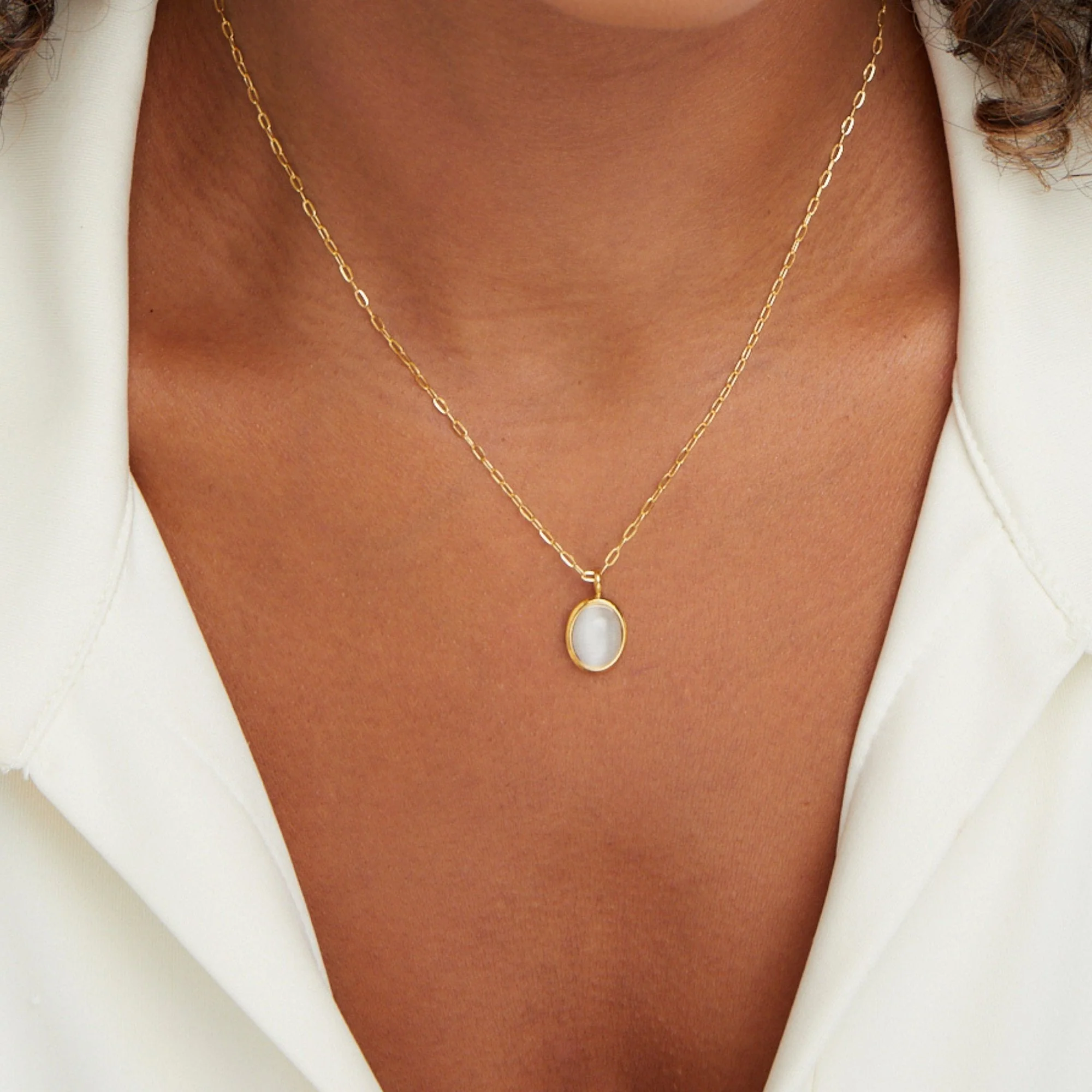 Weißes Opal-Halsband - Image 2