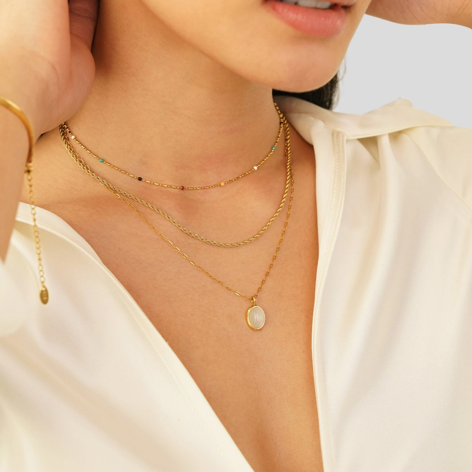 Weißes Opal-Halsband - Image 8