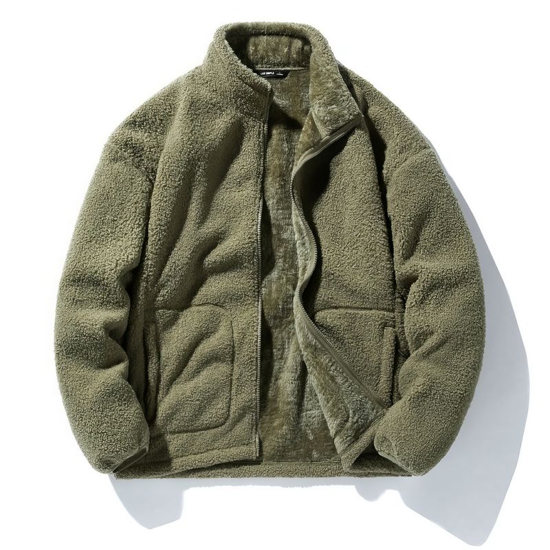 Weiche Reißverschlussjacke für Herren