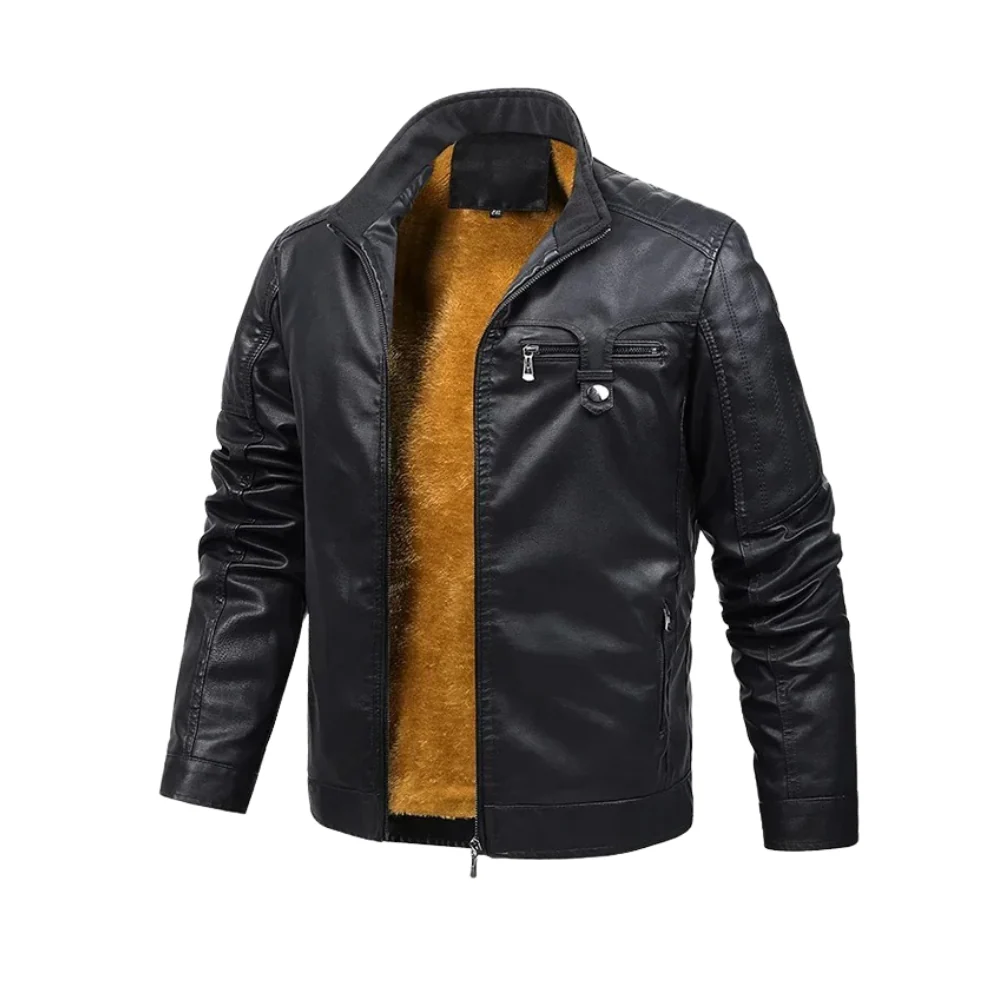 Werner® | Retro-Lederjacke mit Fleece-Futter - Image 2
