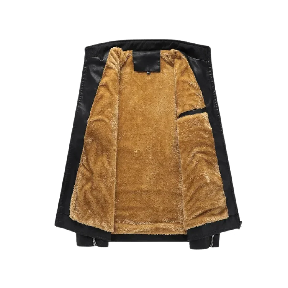 Werner® | Retro-Lederjacke mit Fleece-Futter - Image 4