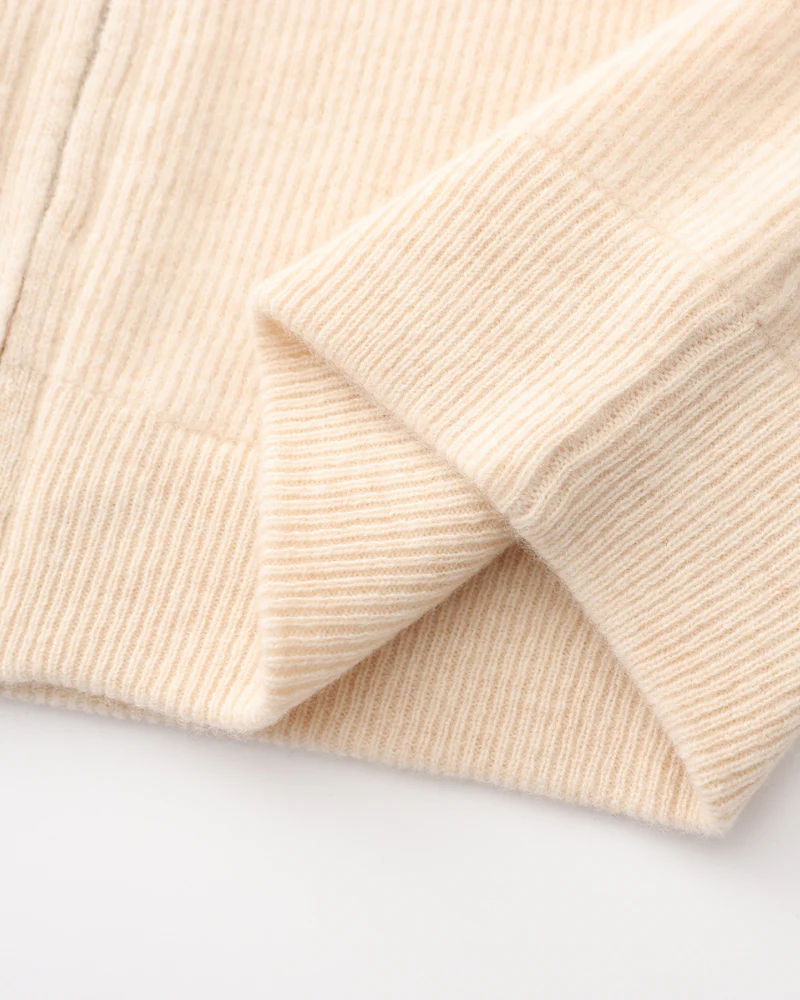 Wesley | Rippenstrick Reißverschluss Kaschmir Strickjacke für Männer - Image 8