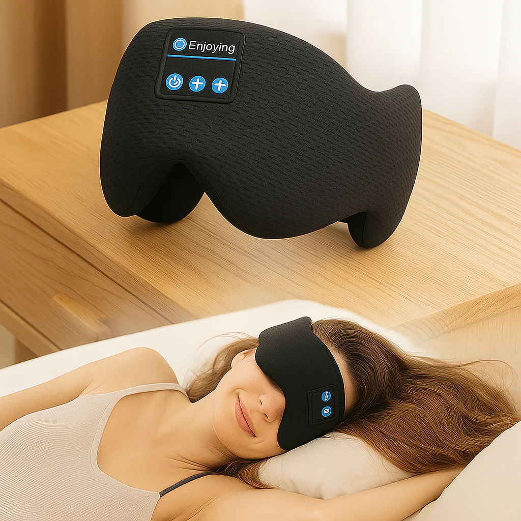 Wiederaufladbare kabellose Schlafmaske – Ultraweich mit Hakenverschluss und reisetauglichem Design - Image 2