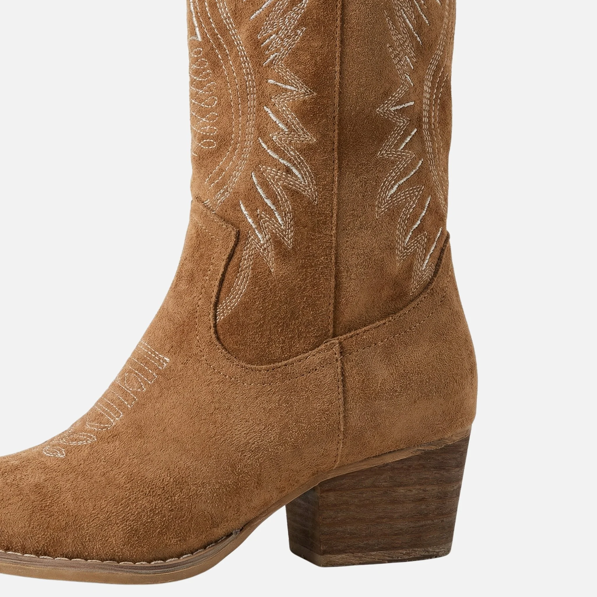 Kathrin | Damen Wildleder Westernstiefel Hoher Schaft – Hohe Western Stiefel Damen - Image 6